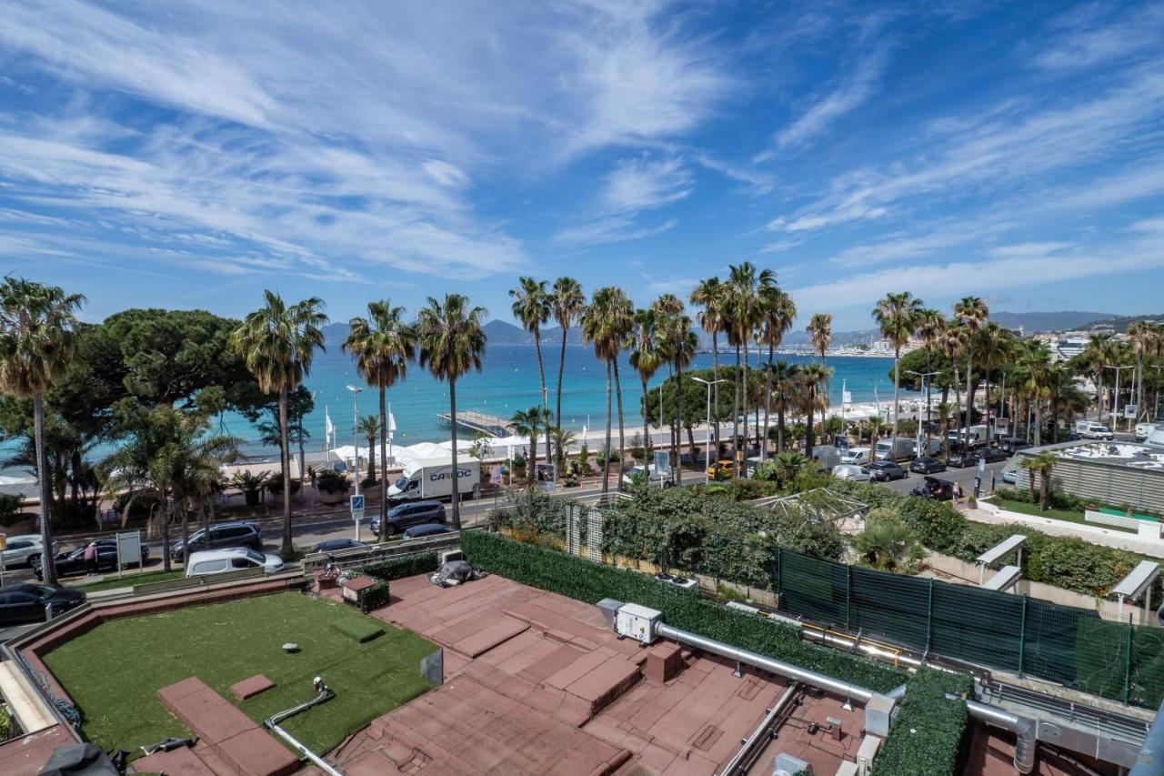 Cannes Croisette Superbe 3P Front De Mer Kültér fotó
